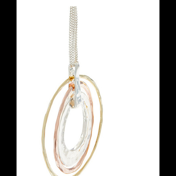 RLM Bronze Tri-Tone Orbital Pendant Necklace NWT - Picture 3 of 3